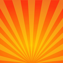 Sun rays background. Sun sunburst pattern. Abstract sunset background. Summer yellow sun rays for template background. Vector illustration