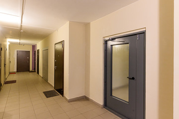 Russia, Moscow- September 10, 2019: interior room apartment public place, staircase