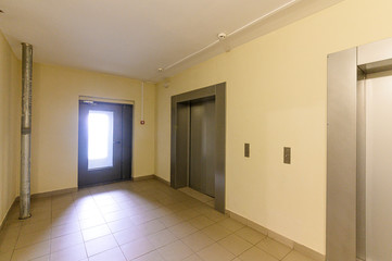 Russia, Moscow- September 10, 2019: interior room apartment public place, staircase