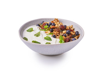 granola with yoghurt