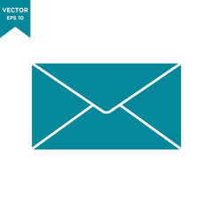 envelope icon in trendy flat design 