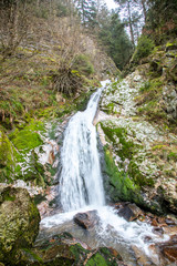 famous elisabethen waterfall in Oppenau in the black forest region