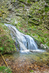 famous elisabethen waterfall in Oppenau in the black forest region