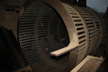 Giant rolling hamster wheel wood industry