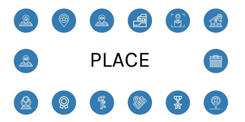 place icon set