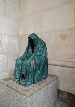"Die Pieta" sculpture of Anna Chromy at Salzburg, Austria