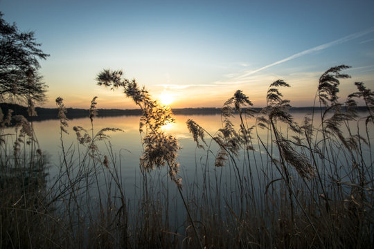 Sonnenuntergang am Doberdorfer See