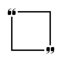quotes icon. quotes with frame
