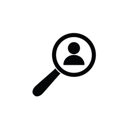 find people icon. Human search icon vector