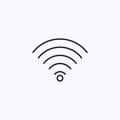 Wifi icon isolated on white background