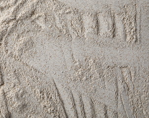 Barley integral flour background and texture