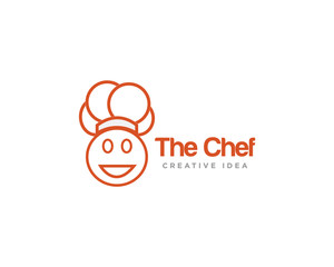Chef Restaurant Logo Design Vector