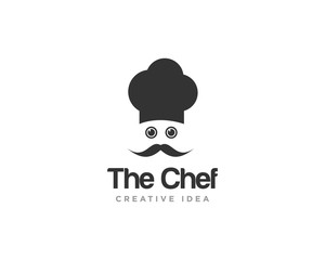 Chef Restaurant Logo Design Vector