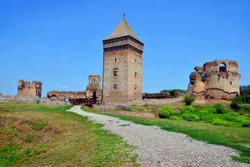 Fototapeta na wymiar Ruins of old medieval fortress Bac, Serbia