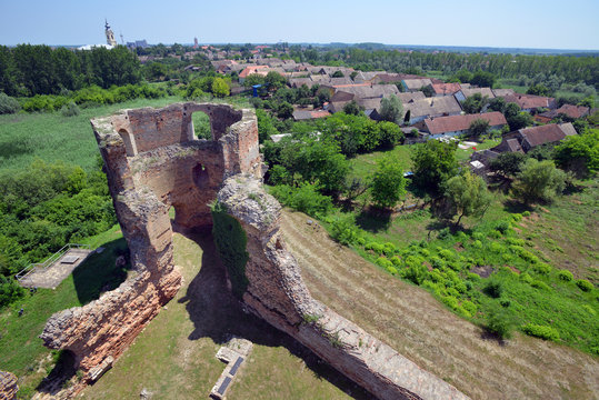 Ruins of old medieval fortress Bac, Serbia