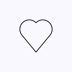 Heart icon isolated on white background