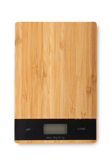 small kitchen scale isolated on  white background