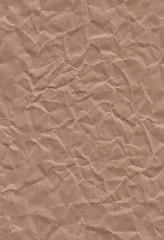 Crumpled kraft paper. Seamless pattern with a texture of crumpled and stretched kraft paper.