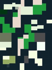 color geometric block pattern background polygonal style ,LED light color dot style graphic ,  paint like illustration background of spiral fractal geometric modern