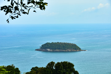 View of an island from the Karon Viewpoint on Phuket