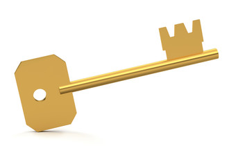 Key isolated on white background