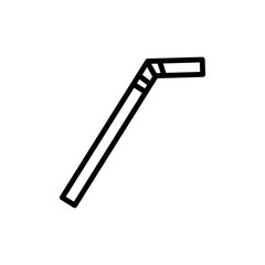 Plastic straw icon