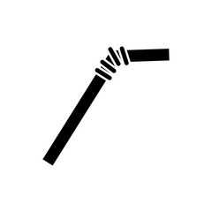 Plastic straw icon