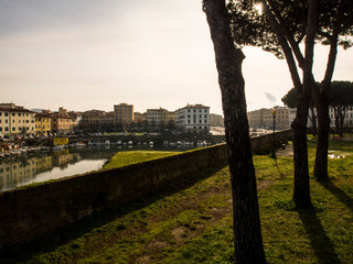 Italia, Toscana, la città di Livorno. Il Fosso Reale.