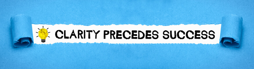 Clarity precedes success