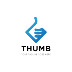 finger thumb logo and good icon vector illustration design template
