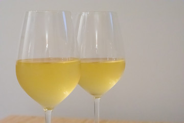 Two head of wineglass