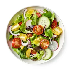 Foto op Aluminium Bowl of healthy vegetable  salad © baibaz