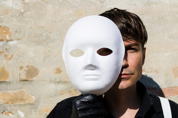 Man behind the mask.