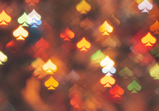 spades bokeh blur abstract background