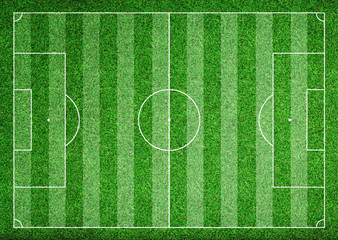 Soccer field from above - texture background