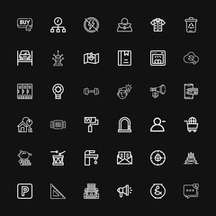 Editable 36 button icons for web and mobile