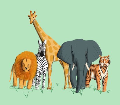 Wild Animal Cartoon Images – Browse 1,015,071 Stock Photos, Vectors, and  Video | Adobe Stock