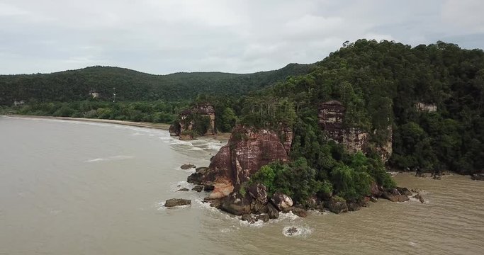 Kuching, Sarawak / Malaysia - January 12, 2020: The Bako National Park of Sarawak, Borneo Island, Malaysia