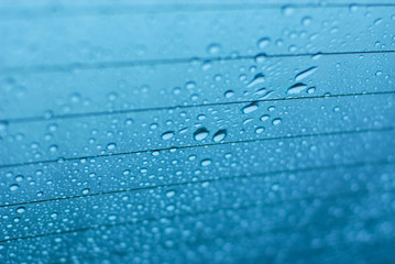 Water drops on window