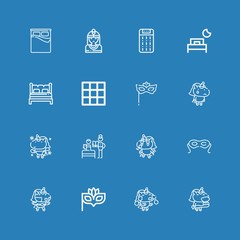Editable 16 dream icons for web and mobile