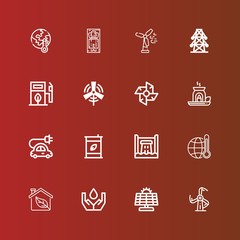 Editable 16 alternative icons for web and mobile