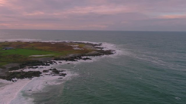 Aerial view of Tullagh bay, Inishowen - County Donegal, Republic of Ireland