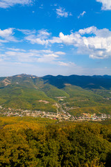 Beautiful view of the mountain peaks