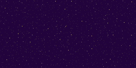 Detailed realistic night starry violet sky. Cosmos concept. Galaxy explosion. Stars in space abstract. Astronomy beauty pattern. Congratulations or invitation background. Vector illustration