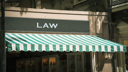 Street Sign to Law