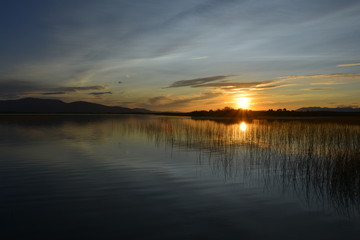 Sonnenuntergang am See
