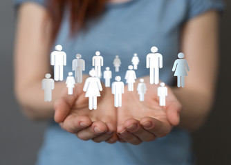 Concept of teamwork and partnership