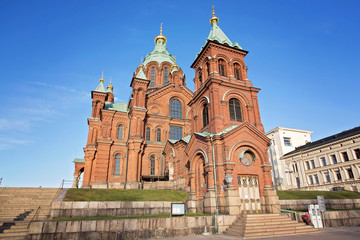 Fototapeta na wymiar Helsinki. Finland. Church of St. John. Church in the Gothic style