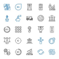 investment icons set
