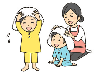 手書きお風呂セット